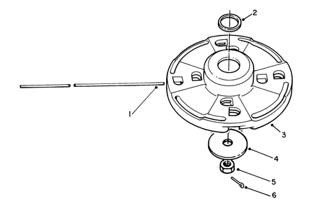Metallic Fixed Line Cutter Head (Optional) Diagram and Parts List for 51665 1000001 - 1999999 Toro Trimmer
