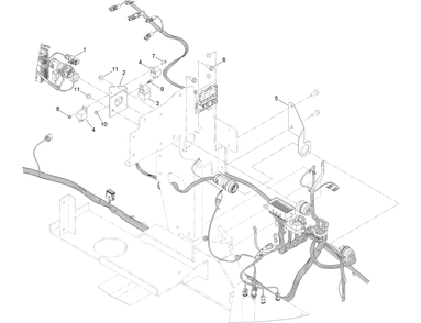 Engine Wire Harness Assembly Diagram and Parts List for 23803 400000000 - 999999999 Toro Lawn Tractor Accessories