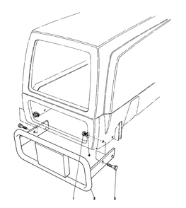 Bumper Kit (Optional) Diagram and Parts List for 57300 4000001 - 4999999 Toro Lawn Tractor