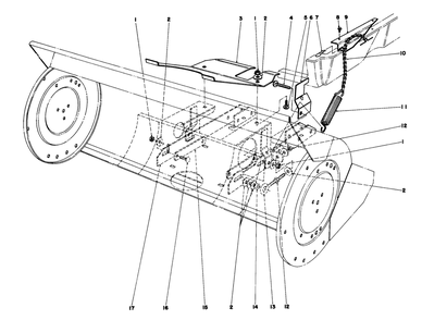 36" Snowthrower Attachment Model No. 59136 (Continued) Diagram and Parts List for 57300 1000001 - 1999999 Toro Lawn Tractor