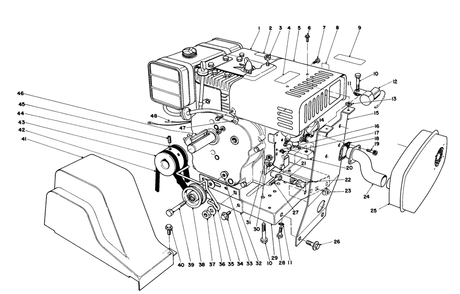Engine Assembly Diagram and Parts List for 38095 3000001 - 3999999 Toro Snow Blower