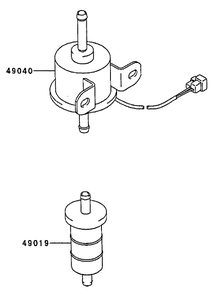 Fuel-Tank/Fuel-Valve Diagram and Parts List for 74214 (210000001-210999999)(2001) Toro Lawn Mower