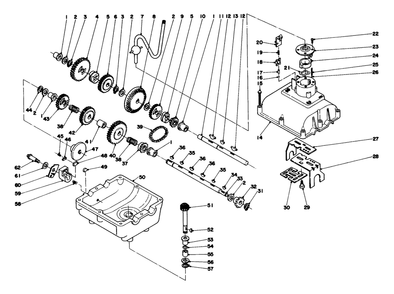 Transmission Assembly 26-5440 Diagram and Parts List for 56080 1000001 - 1999999 Toro Lawn Tractor