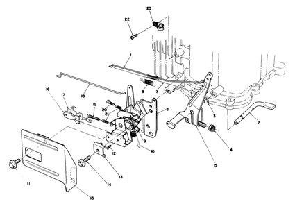 Governor Assembly (Model No. Vml0-2) Diagram and Parts List for 20219 1000001 - 1999999 Toro Lawn Mower