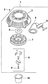Starter System Diagram and Parts List for 30177 890001 - 899999 Toro Lawn Tractor Accessories