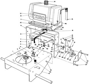 Frame Assembly Diagram and Parts List for 30116 8000001 - 8999999 Toro Lawn Tractor Accessories