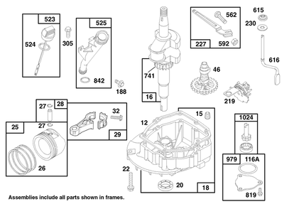 Engine Gts 150 Diagram and Parts List for 26633B 6900001 - 6999999 Toro Lawn Mower