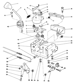 Traction Linkage Assembly Diagram and Parts List for 38505 9000001 - 9999999 Toro Snow Blower