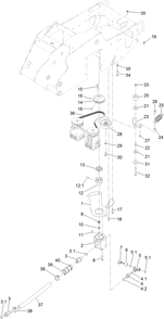 Gear Pump, Idler Arm And Pulley Assembly Diagram and Parts List for 22972G 400000000 - 401999999 Toro Lawn Tractor Accessories