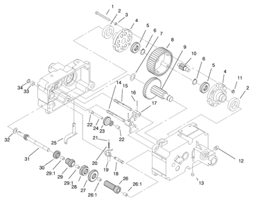 Transmission 8-Speed 4 Pinion (Continued) Diagram and Parts List for 73428 8900001 - 8900499 Toro Lawn Tractor