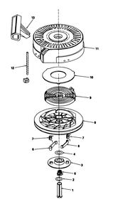Rewind Starter No. 590635 Diagram and Parts List for 20532 9000001 - 9999999 Toro Lawn Mower