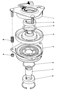 Clutch Assembly No. 54-3200 Diagram and Parts List for 30175 20000001 - 29999999 Toro Lawn Tractor Accessories
