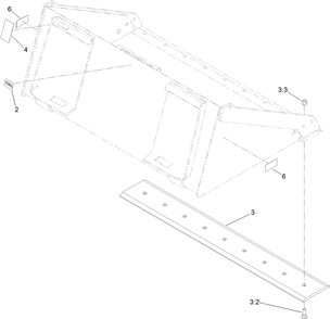 Part Location Diagram of 139-1361 Toro 54in Bolt On Edge Kit