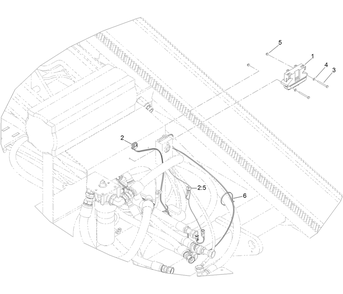 Microprocessor And Wire Harness Assembly Diagram and Parts List for 136-1599  Toro Lawn Tractor Accessories