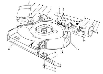 Housing Assembly Diagram and Parts List for 16297 4000001 - 4999999 Toro Lawn Mower