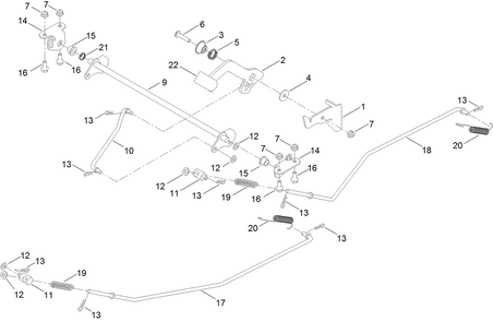 Brake Assembly Diagram and Parts List for 75306 412300000 - 999999999 Toro Lawn Tractor