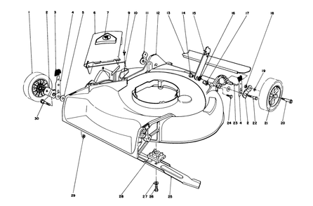 Housing Assembly Diagram and Parts List for 16575 5000001 - 5999999 Toro Lawn Mower