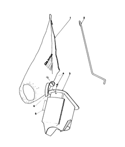 Bagging Kit No. 47-6510 (Optional) Diagram and Parts List for 16202C 6000001 - 6999999 Toro Lawn Mower