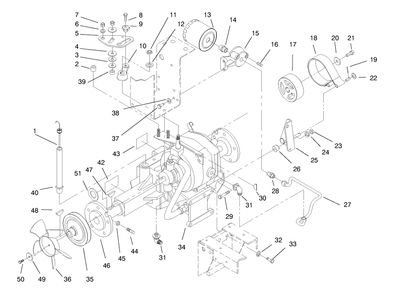 Transmission Control & Filter Assembly Diagram and Parts List for 73403 7900001 - 7999999 Toro Lawn Tractor
