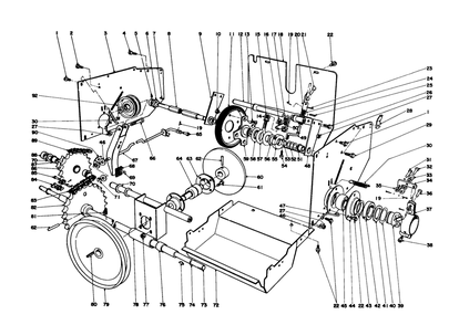 Traction Assembly Diagram and Parts List for 31823 5000001 - 5999999 Toro Snow Blower