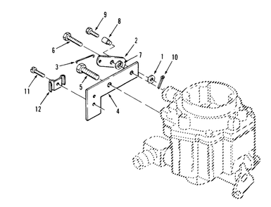 Choke Linkage Diagram and Parts List for 74140 690001 - 699999 Toro Lawn Tractor
