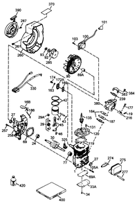 Engine Tecumseh Model No. Hsk600 Type 1680s Diagram and Parts List for 38176 6900001 - 6999999 Toro Snow Blower