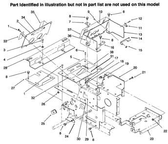 Hoodstand, Console Diagram and Parts List for 73441 69000001 - 69999999 Toro Lawn Tractor