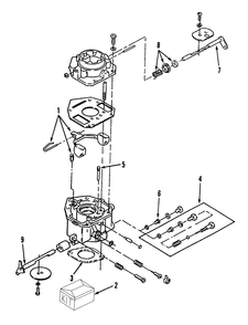 Carburetor Components-Gasoline Diagram and Parts List for 73501 39000001 - 39999999 Toro Lawn Tractor