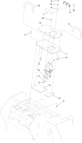 Control Valve And Reference Bar Assembly Diagram and Parts List for 22328 408963400 - 409588175 Toro Lawn Tractor Accessories