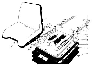 Deluxe Seat Kit Model No. 30786 Diagram and Parts List for 30775 600001 - 699999 Toro Lawn Tractor