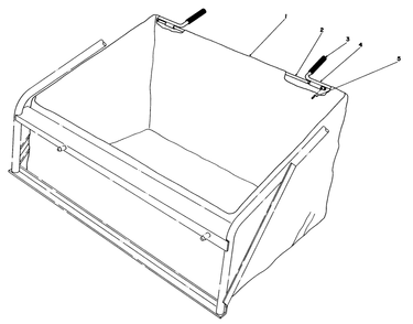 Leaf Bag Model No. 59123 (Optional) Diagram and Parts List for 56138 3000001 - 3999999 Toro Lawn Tractor
