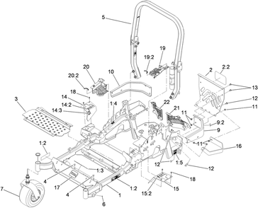Part Location Diagram of 109-9477 Toro DECAL-WARNING