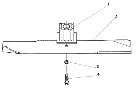 Blade Assembly Diagram and Parts List for 21012 9900001 - 9999999 Toro Lawn Mower