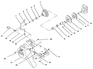 Pto Clutch And Cover Diagram and Parts List for 73521 6900001 - 6999999 Toro Lawn Tractor