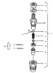 Nozzle Holder (Complete Parts Continued) Diagram and Parts List for 22303TE 990001 - 999999 Toro Lawn Tractor Accessories