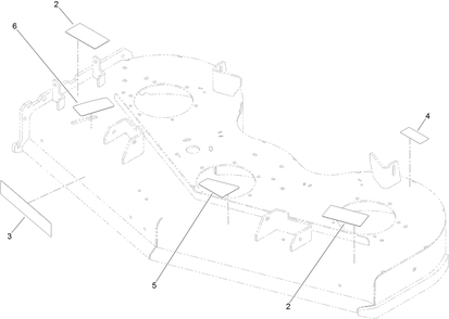 Deck And Decal Assembly No. 139-8097 Diagram and Parts List for 72505 411800000 - 412999999 Toro Lawn Mower