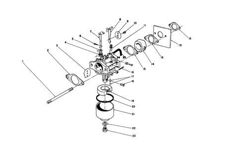 Carburetor Assembly (Engine No. 47pk9-2) Diagram and Parts List for 26682 0000001 - 0999999 Toro Lawn Mower