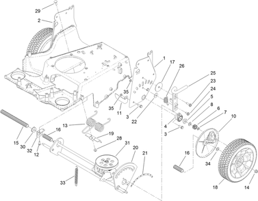Part Location Diagram of 116-7127 Toro Decal-Hoc, Rear
