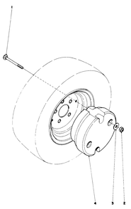 Wheel Weight Kit No. 30762 (Optional) Diagram and Parts List for 30775 200001 - 299999 Toro Lawn Tractor