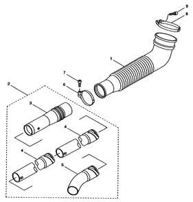 Accessories Assembly Diagram and Parts List for 53047 8900001 - 8999999 Toro Leaf Blower / Vacuum