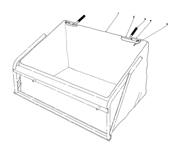Leaf Bag Model 59123 (For Use On Twin Bagger Grass Catcher)(Optional) Diagram and Parts List for 57300 5000001 - 5999999 Toro Lawn Tractor
