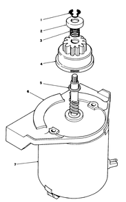 Starter Motor Assembly No. 53-4500 Diagram and Parts List for 20628C 6000001 - 6999999 Toro Lawn Mower