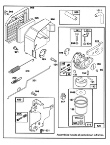 Engine Gts-150 Diagram and Parts List for 20928B 49000001 - 49999999 Toro Lawn Mower