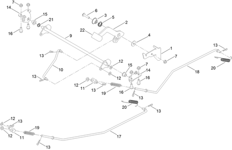 Brake Assembly Diagram and Parts List for 74898 412800000 - 999999999 Toro Lawn Tractor