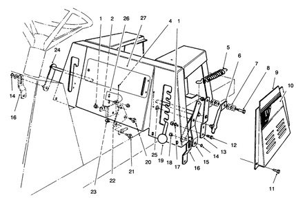Linkage Assembly Diagram and Parts List for 70081 6900001 - 6999999 Toro Lawn Tractor
