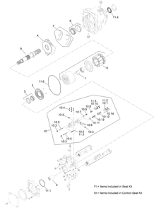 Hydraulic Pump Assembly No. Au116306 Diagram and Parts List for 23898 400000000 - 999999999 Toro Lawn Tractor Accessories