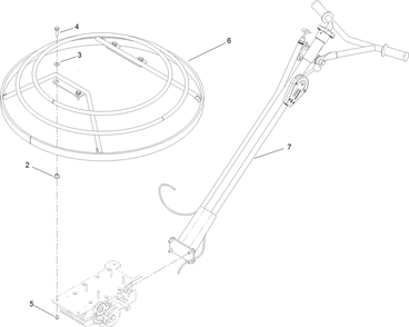 Part Location Diagram of 125-4999 Toro Handle-Standard
