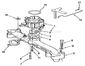 Intake Manifold Diagram and Parts List for 31-10K801 1990 Toro Lawn Tractor
