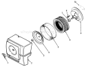 Kohler Air Intake Diagram and Parts List for 31-10K801 1990 Toro Lawn Tractor