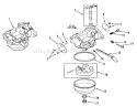 Kohler Carburetors Diagram and Parts List for 31-10K801 1990 Toro Lawn Tractor